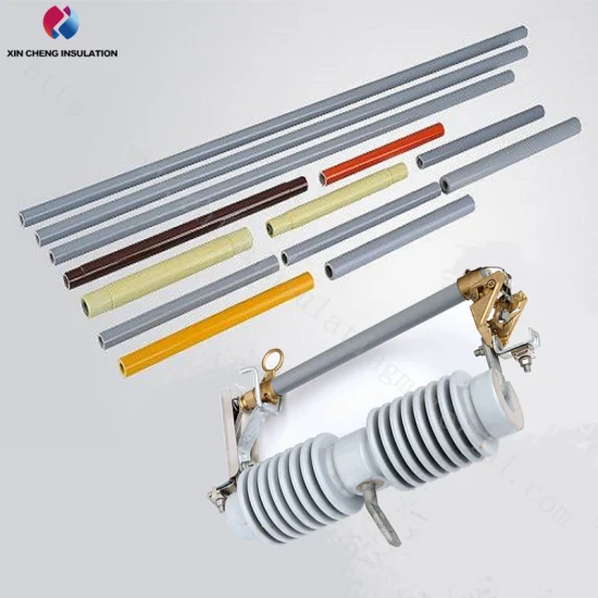 Tubo de polímero de fibra de vidro epóxi com recorte para fusíveis descartáveis ​​para equipamento eletrônico de fusível de alta tensão