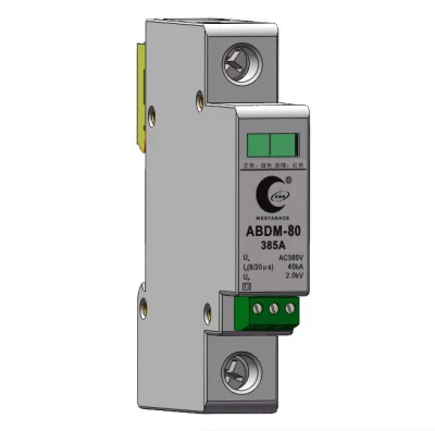 Sistema de baixa tensão AC/DC 60-120ka 385V Dispositivo de proteção contra surtos SPD Pára-raios