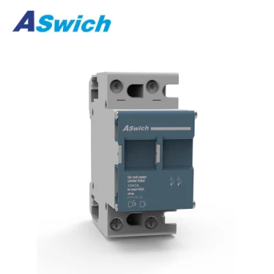 Aswich Hot Selling DC 1000V 30A Fusível Porta-Fusível Solar PV Interruptor Base para Dois Fusíveis Links TUV CE