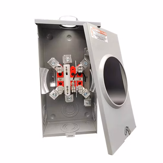 200A 7 Jaw Square Top Jaws Plug Base Meter Tomada com Baquelite